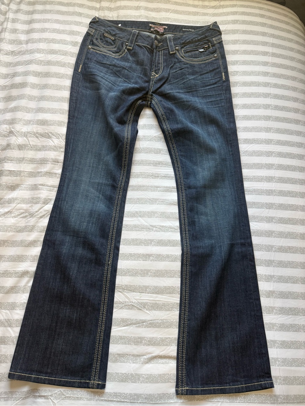 Dark Blue Women's Bootcut Jeans - Be Rock for Express